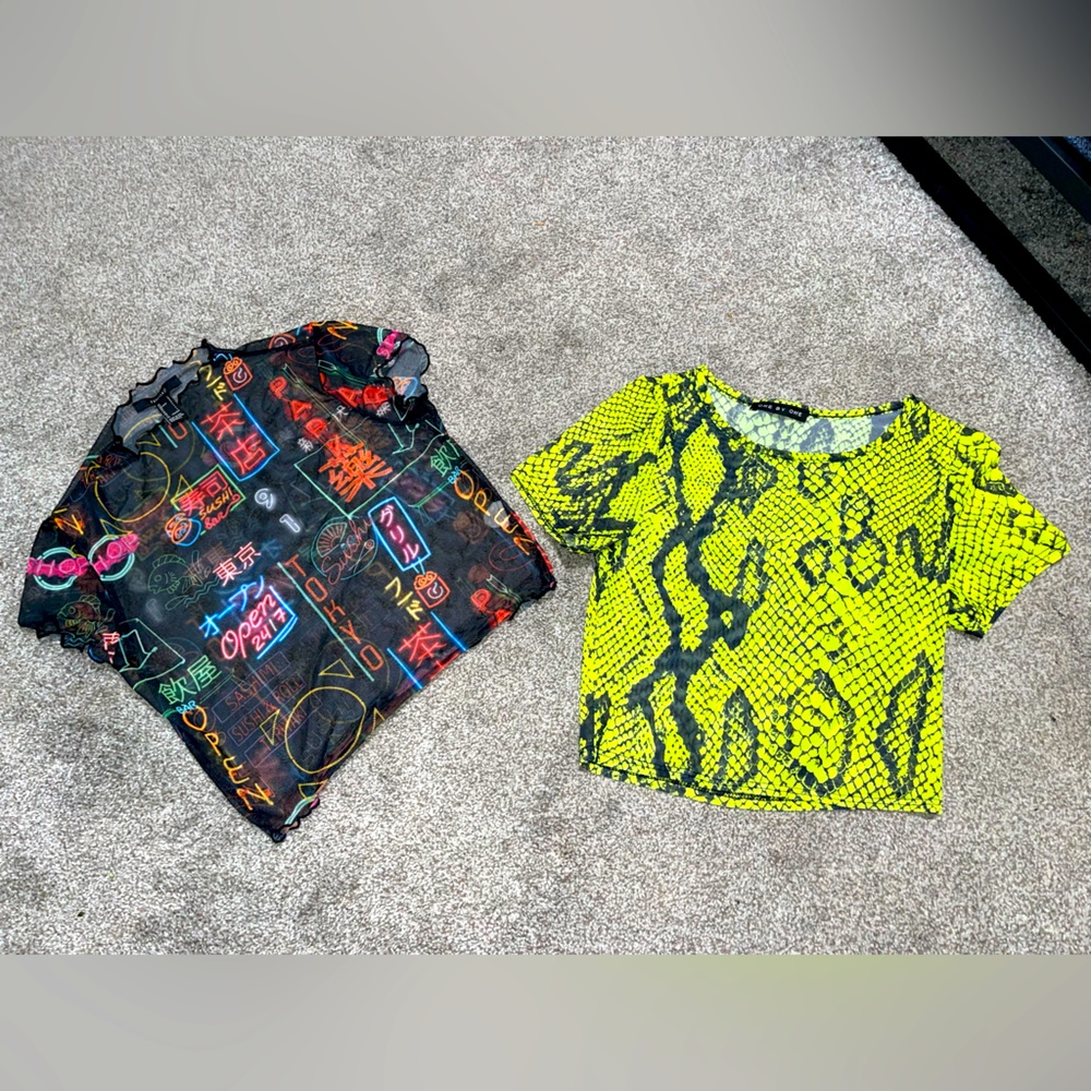 Mesh Crop Tops